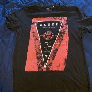 Men’s Large Black Red Guess Shirt